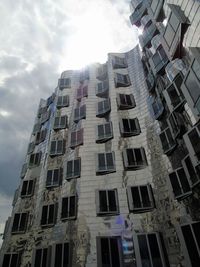 Low angle view of buildings against sky