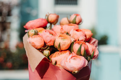 Close-up of rose bouquet