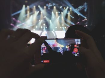 People at music concert