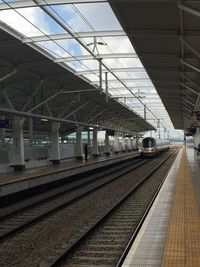 Railroad station platform
