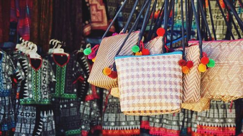 Close-up of multi colored for sale in market