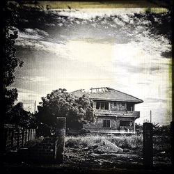 Built structure with trees in background