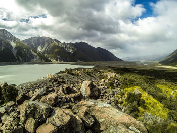 Scenic view of landscape against sky