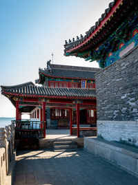 View of temple against sky