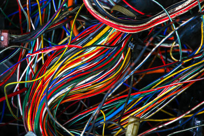 Full frame shot of multi colored light painting