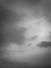 Low angle view of storm clouds in sky