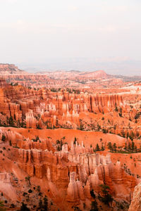 View of rock formations against sky