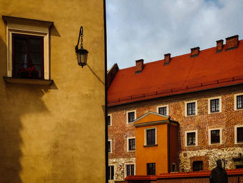 Low angle view of buildings against sky