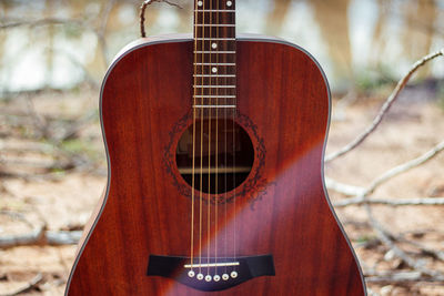 Close-up of guitar