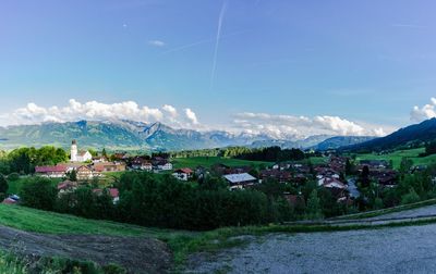 Scenic view of landscape against sky