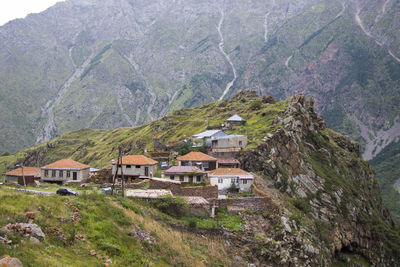 City view of cdo, georgia. old houses and mountain view.