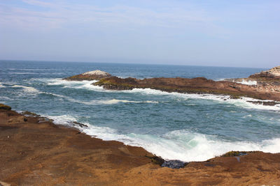 Scenic view of sea against sky