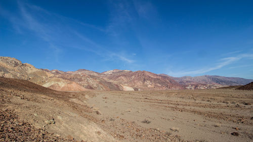 Scenic view of arid landscape against sky