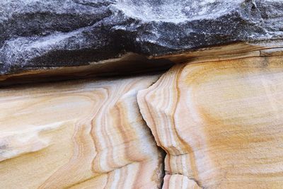 Close-up of rock formation