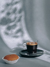 Close-up of coffee on table