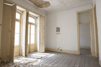 Interior of abandoned house