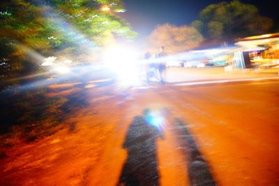 City street at night