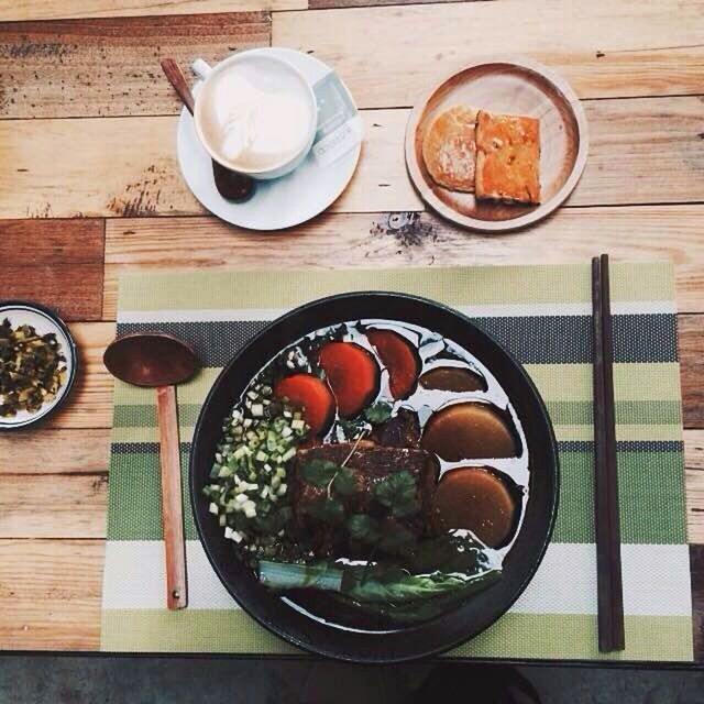 food and drink, food, freshness, table, ready-to-eat, indoors, plate, healthy eating, still life, bowl, directly above, meal, drink, high angle view, serving size, served, meat, breakfast, spoon, refreshment