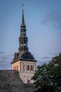 Low angle view of historic building against sky