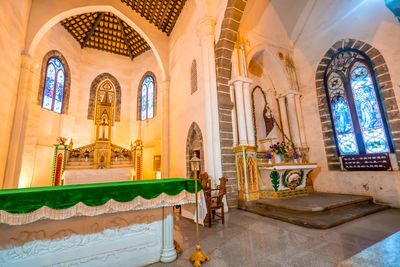 Interior of church