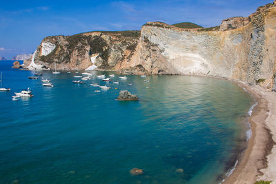 Scenic view of bay