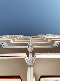 Low angle view of building against clear sky