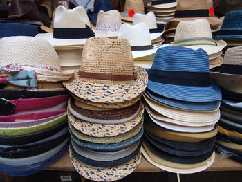 Full frame shot of multi colored market stall