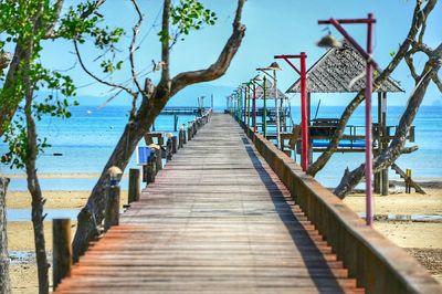 Pier on sea