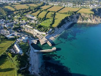 Charlestown harbour from the air