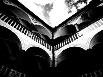 Low angle view of historic building