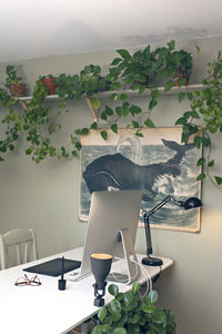 View of desk in home office