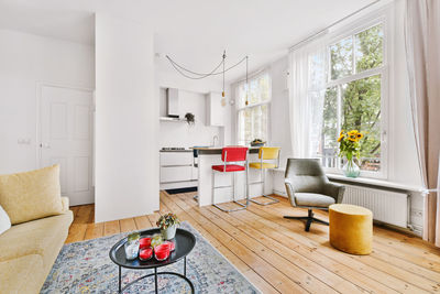 Table and chairs at home