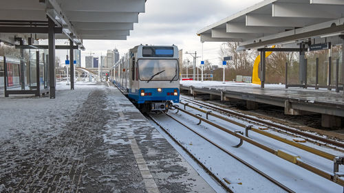 Train at railroad station