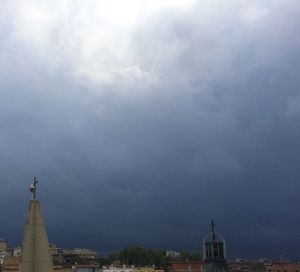 Church against cloudy sky