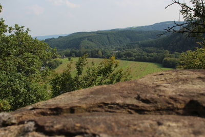 Scenic view of mountain landscape