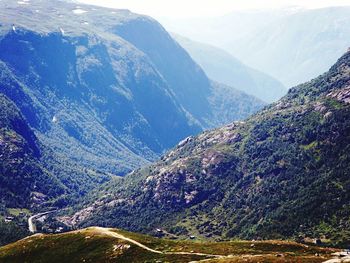 Scenic view of mountains