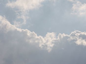 Low angle view of cloudy sky