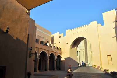 View of historic building against clear sky