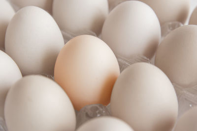 Full frame shot of eggs