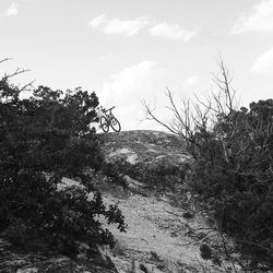 Scenic view of landscape against cloudy sky