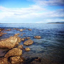 Scenic view of sea against sky