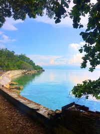 Scenic view of sea against sky