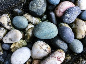 Full frame shot of pebbles