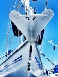 Low angle view of mast