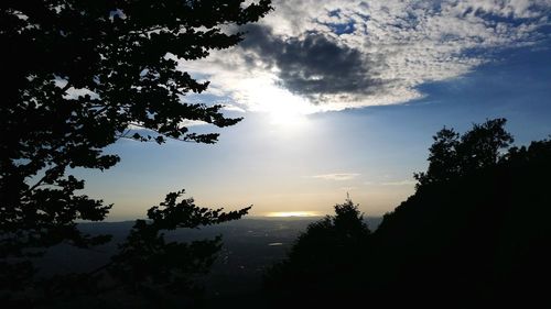 Scenic view of landscape at sunset