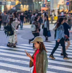 People on city street