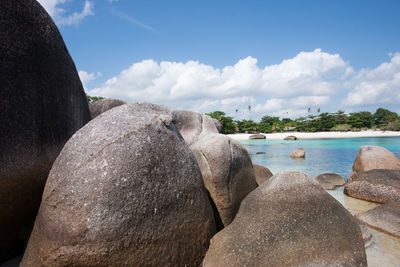 Panoramic view of sea against sky