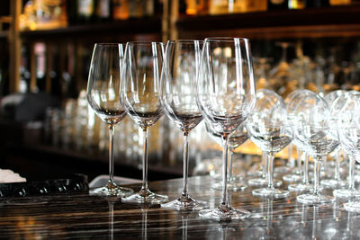 Close-up of wine in glass