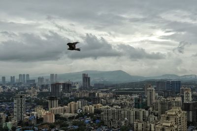 High angle shot of cityscape