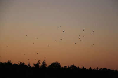 Scenic view of sky at sunset